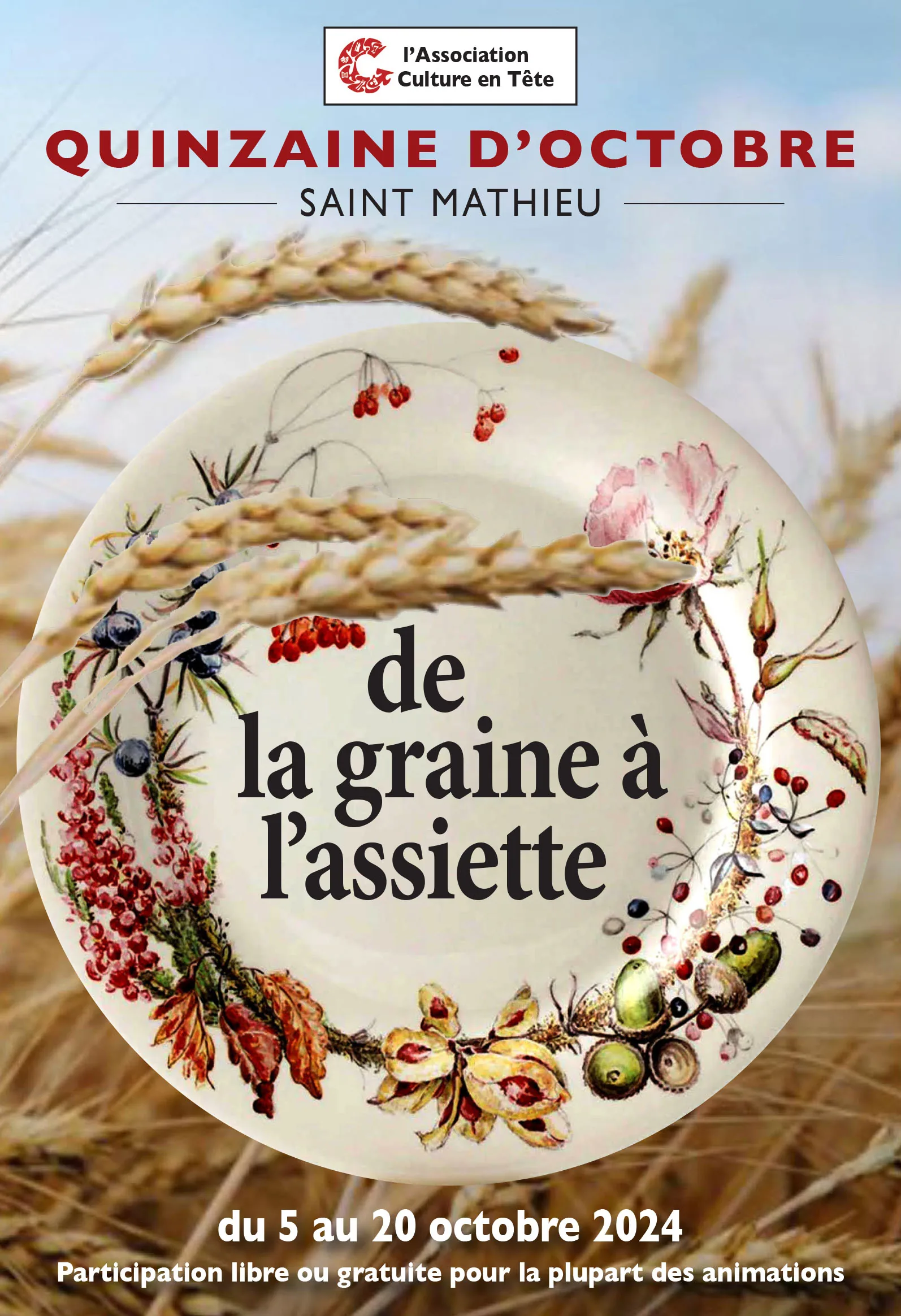 Affiche de la Quinzaine d'Octobre 2024
