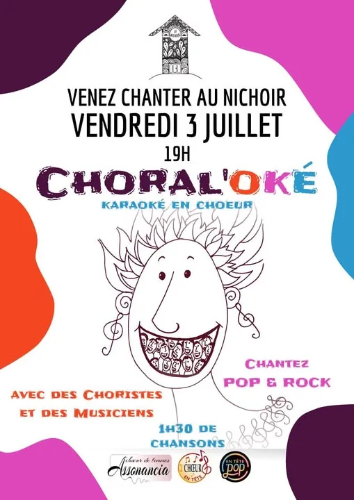Affiche Choralo'ké du vendredi 3 juillet